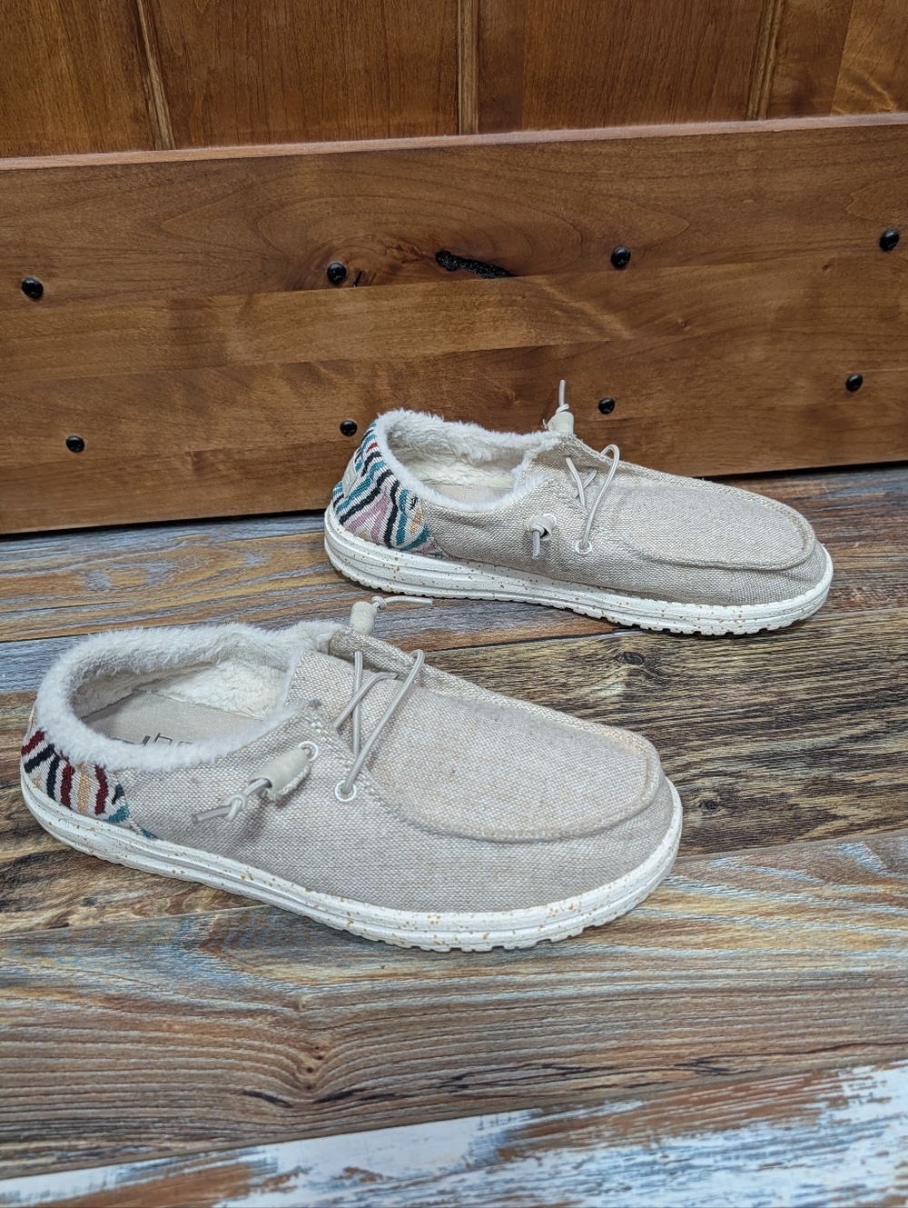 Hey Dude Wendy Wool Funk Lined Shoes Size 9